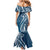Kia Orana Cook Islands Mermaid Dress Auika Plumeria Tropical Waves - Polynesian Pride