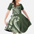 Kia Orana Cook Islands Family Matching Off Shoulder Maxi Dress and Hawaiian Shirt Matie Plumeria Tropical Waves - Polynesian Pride