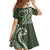 Kia Orana Cook Islands Family Matching Off Shoulder Maxi Dress and Hawaiian Shirt Matie Plumeria Tropical Waves - Polynesian Pride