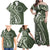 Kia Orana Cook Islands Family Matching Off Shoulder Maxi Dress and Hawaiian Shirt Matie Plumeria Tropical Waves - Polynesian Pride