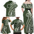 Kia Orana Cook Islands Family Matching Off Shoulder Maxi Dress and Hawaiian Shirt Matie Plumeria Tropical Waves - Polynesian Pride