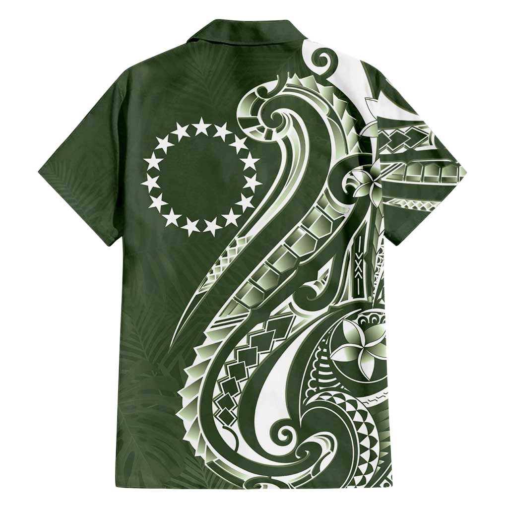 Kia Orana Cook Islands Family Matching Puletasi and Hawaiian Shirt Matie Plumeria Tropical Waves - Polynesian Pride