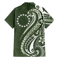 Kia Orana Cook Islands Family Matching Puletasi and Hawaiian Shirt Matie Plumeria Tropical Waves - Polynesian Pride