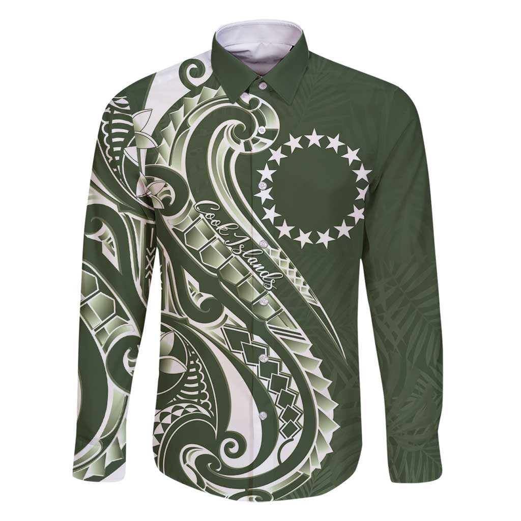 Kia Orana Cook Islands Family Matching Summer Maxi Dress and Hawaiian Shirt Matie Plumeria Tropical Waves - Polynesian Pride