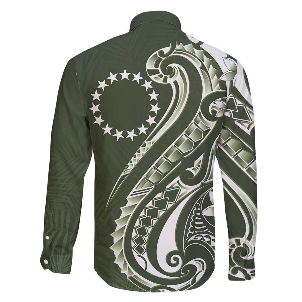 Kia Orana Cook Islands Family Matching Tank Maxi Dress and Hawaiian Shirt Matie Plumeria Tropical Waves - Polynesian Pride