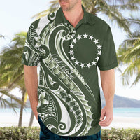 Kia Orana Cook Islands Hawaiian Shirt Matie Plumeria Tropical Waves - Polynesian Pride