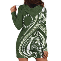 Kia Orana Cook Islands Hoodie Dress Matie Plumeria Tropical Waves - Polynesian Pride