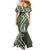 Kia Orana Cook Islands Mermaid Dress Matie Plumeria Tropical Waves - Polynesian Pride