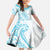 Kia Orana Cook Islands Family Matching Short Sleeve Bodycon Dress and Hawaiian Shirt Moana Plumeria Tropical Waves - Polynesian Pride