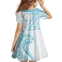 Kia Orana Cook Islands Family Matching Short Sleeve Bodycon Dress and Hawaiian Shirt Moana Plumeria Tropical Waves - Polynesian Pride