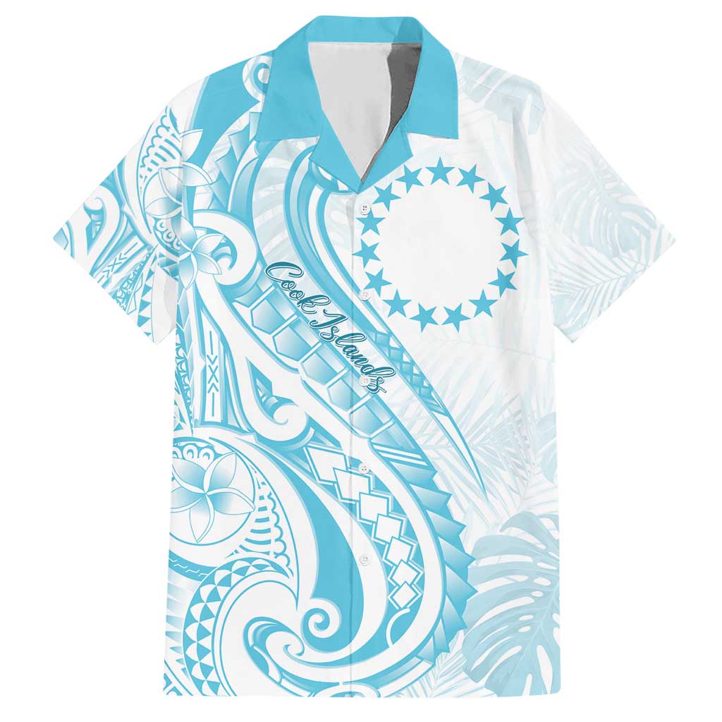 Kia Orana Cook Islands Hawaiian Shirt Moana Plumeria Tropical Waves - Polynesian Pride