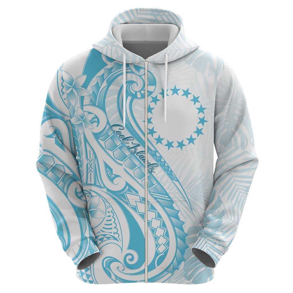 Kia Orana Cook Islands Hoodie Moana Plumeria Tropical Waves - Polynesian Pride