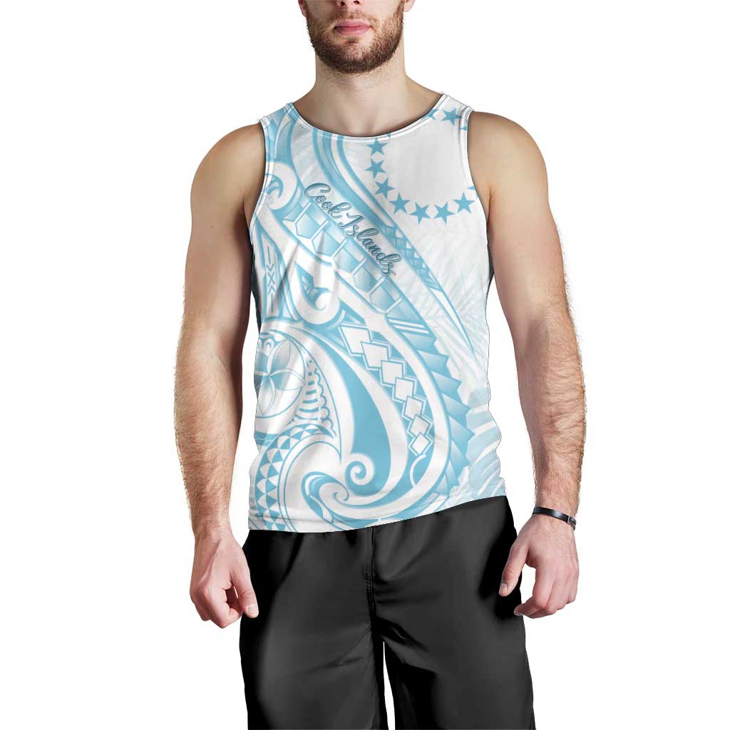 Kia Orana Cook Islands Men Tank Top Moana Plumeria Tropical Waves - Polynesian Pride
