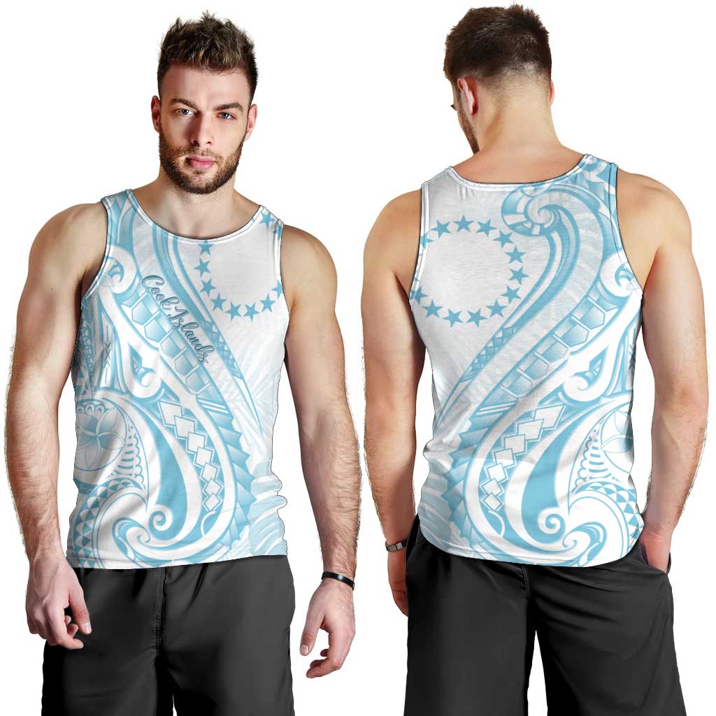 Kia Orana Cook Islands Men Tank Top Moana Plumeria Tropical Waves - Polynesian Pride
