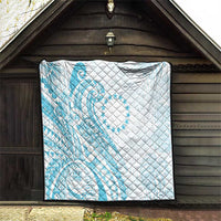 Kia Orana Cook Islands Quilt Moana Plumeria Tropical Waves - Polynesian Pride