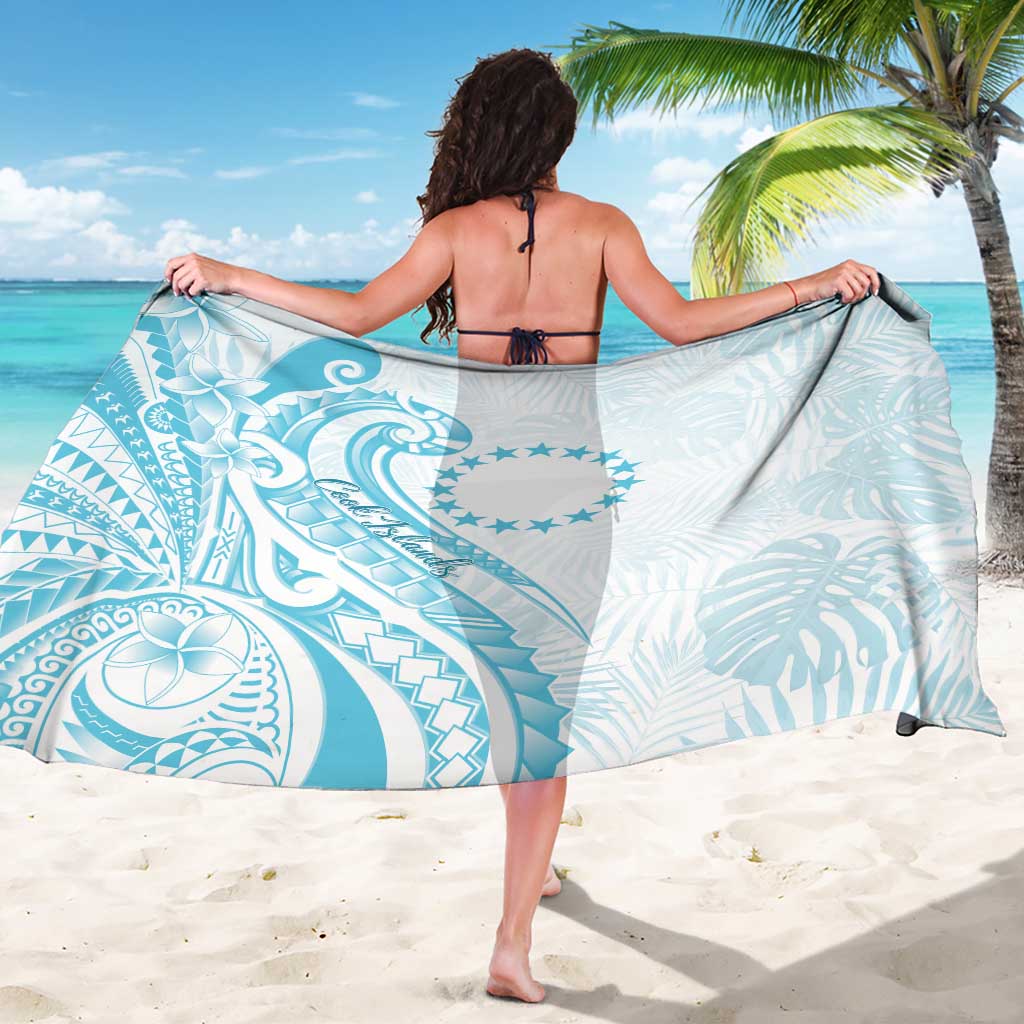 Kia Orana Cook Islands Sarong Moana Plumeria Tropical Waves - Polynesian Pride