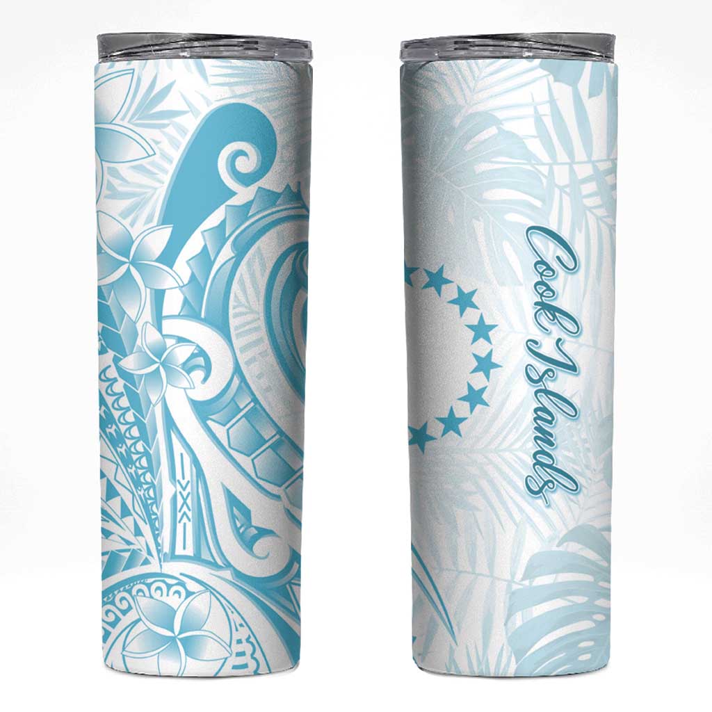 Kia Orana Cook Islands Skinny Tumbler Moana Plumeria Tropical Waves - Polynesian Pride