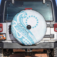Kia Orana Cook Islands Spare Tire Cover Moana Plumeria Tropical Waves - Polynesian Pride