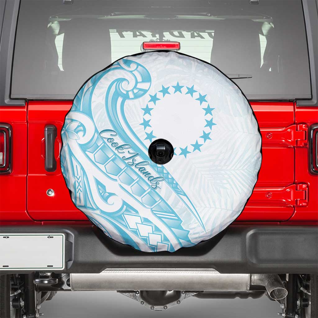 Kia Orana Cook Islands Spare Tire Cover Moana Plumeria Tropical Waves - Polynesian Pride