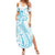 Kia Orana Cook Islands Summer Maxi Dress Moana Plumeria Tropical Waves - Polynesian Pride