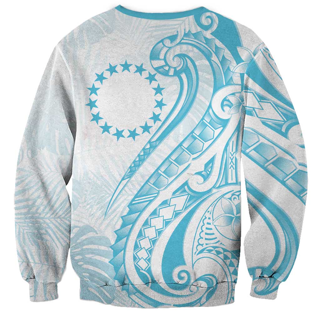 Kia Orana Cook Islands Sweatshirt Moana Plumeria Tropical Waves - Polynesian Pride