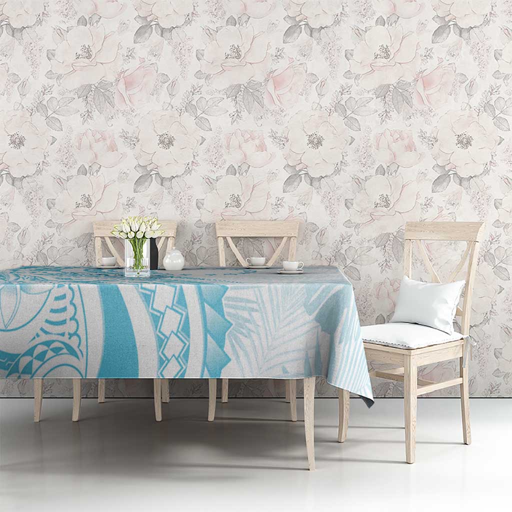 Kia Orana Cook Islands Tablecloth Moana Plumeria Tropical Waves - Polynesian Pride