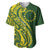 Kia Orana Cook Islands Baseball Jersey Plumeria Tropical Waves - Polynesian Pride
