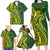 Kia Orana Cook Islands Family Matching Long Sleeve Bodycon Dress and Hawaiian Shirt Plumeria Tropical Waves - Polynesian Pride