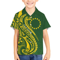 Kia Orana Cook Islands Family Matching Puletasi and Hawaiian Shirt Plumeria Tropical Waves - Polynesian Pride