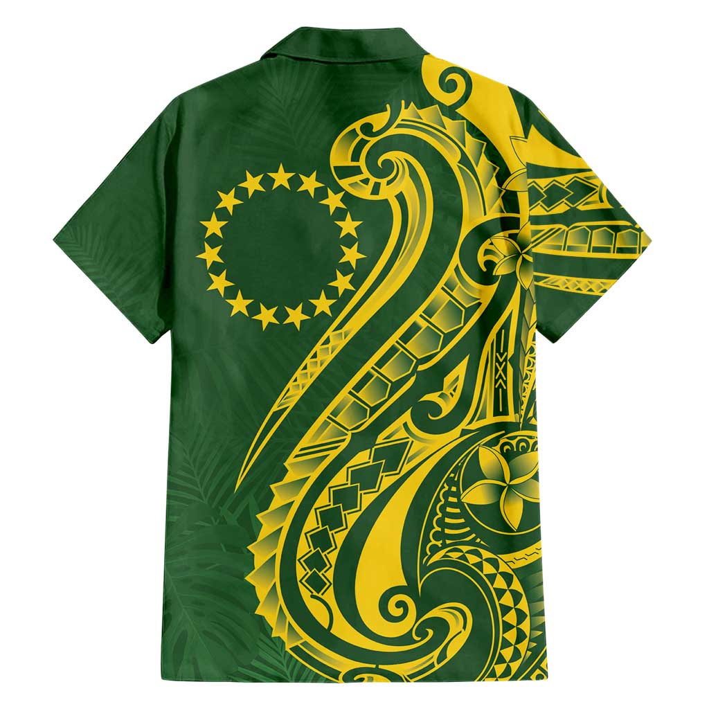 Kia Orana Cook Islands Family Matching Short Sleeve Bodycon Dress and Hawaiian Shirt Plumeria Tropical Waves - Polynesian Pride