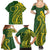 Kia Orana Cook Islands Family Matching Summer Maxi Dress and Hawaiian Shirt Plumeria Tropical Waves - Polynesian Pride