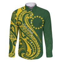 Kia Orana Cook Islands Family Matching Summer Maxi Dress and Hawaiian Shirt Plumeria Tropical Waves - Polynesian Pride