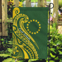 Kia Orana Cook Islands Garden Flag Plumeria Tropical Waves - Polynesian Pride