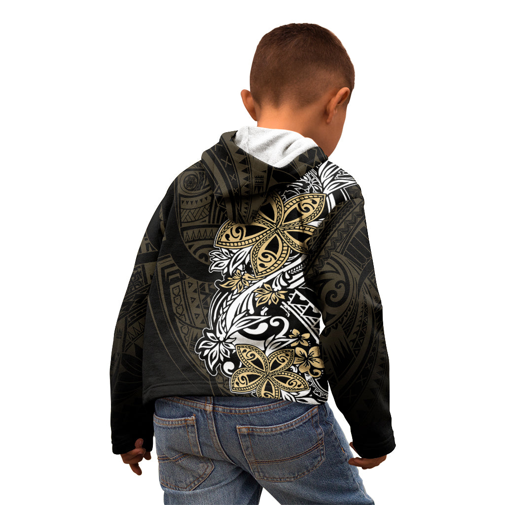 Polynesian Pride Kid Hoodie Tiare With Plumeria Mix Style LT7 - Polynesian Pride