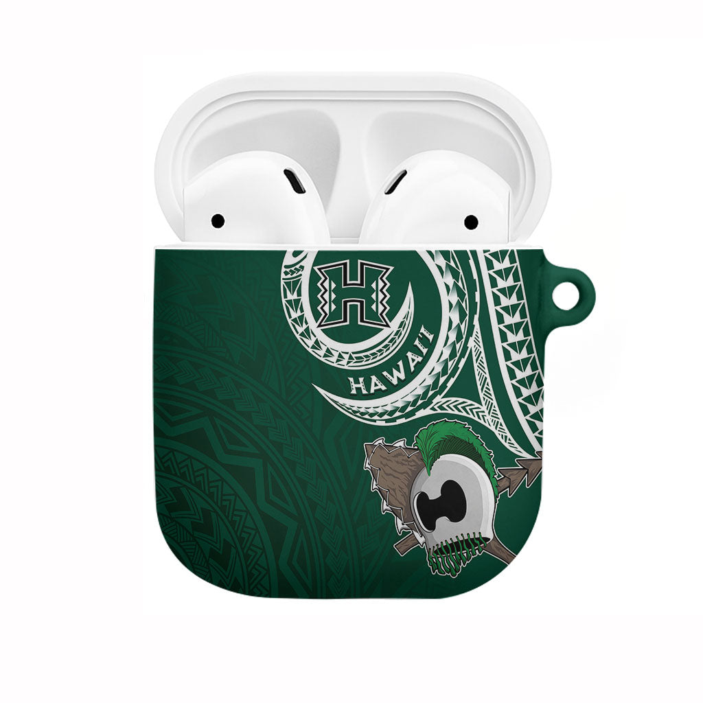 Hawaii Rainbow Warriors Alumni AirPods Case Ti Maile Lei - Glory For The Warriors