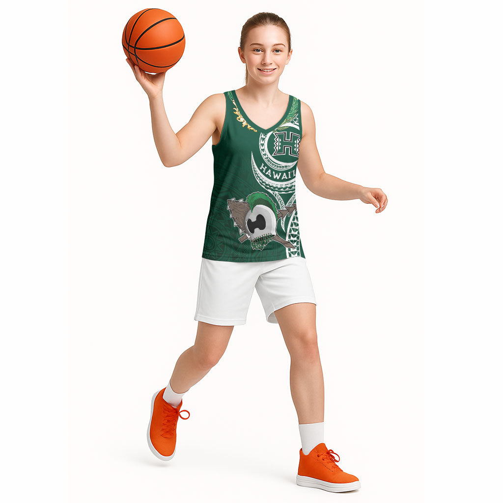 Hawaii Rainbow Warriors Alumni Personalized Basketball Jersey Ti Maile Lei - Glory For The Warriors