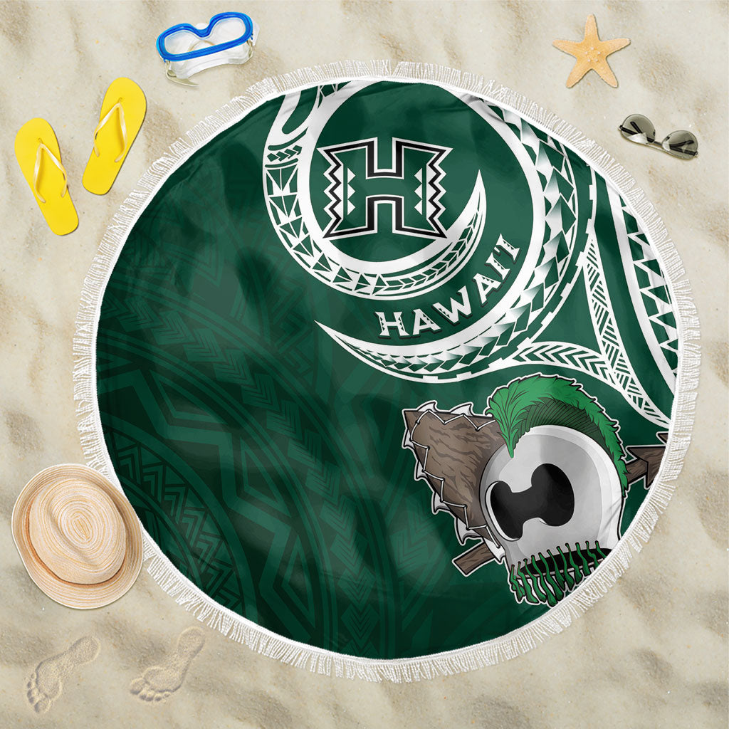 Hawaii Rainbow Warriors Alumni Beach Blanket Ti Maile Lei - Glory For The Warriors