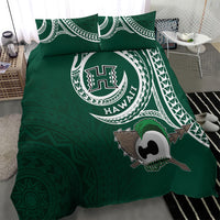 Hawaii Rainbow Warriors Alumni Bedding Set Ti Maile Lei - Glory For The Warriors