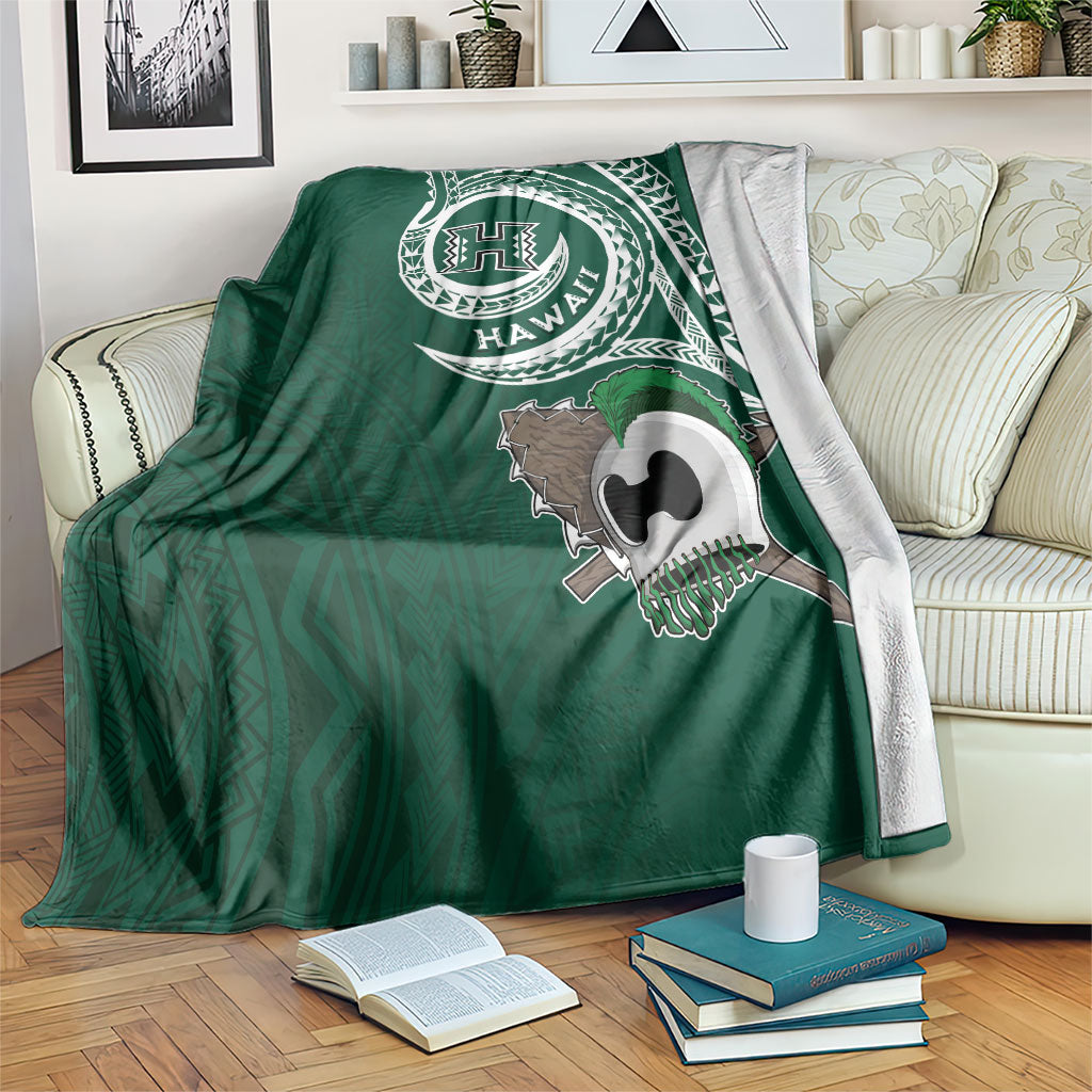 Hawaii Rainbow Warriors Alumni Blanket Ti Maile Lei - Glory For The Warriors