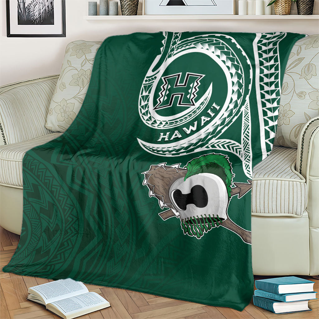 Hawaii Rainbow Warriors Alumni Blanket Ti Maile Lei - Glory For The Warriors