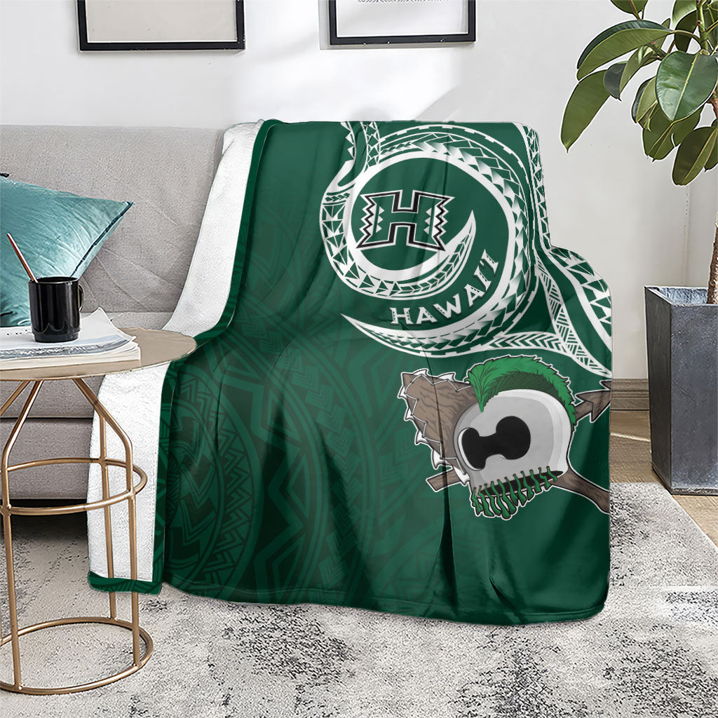 Hawaii Rainbow Warriors Alumni Blanket Ti Maile Lei - Glory For The Warriors
