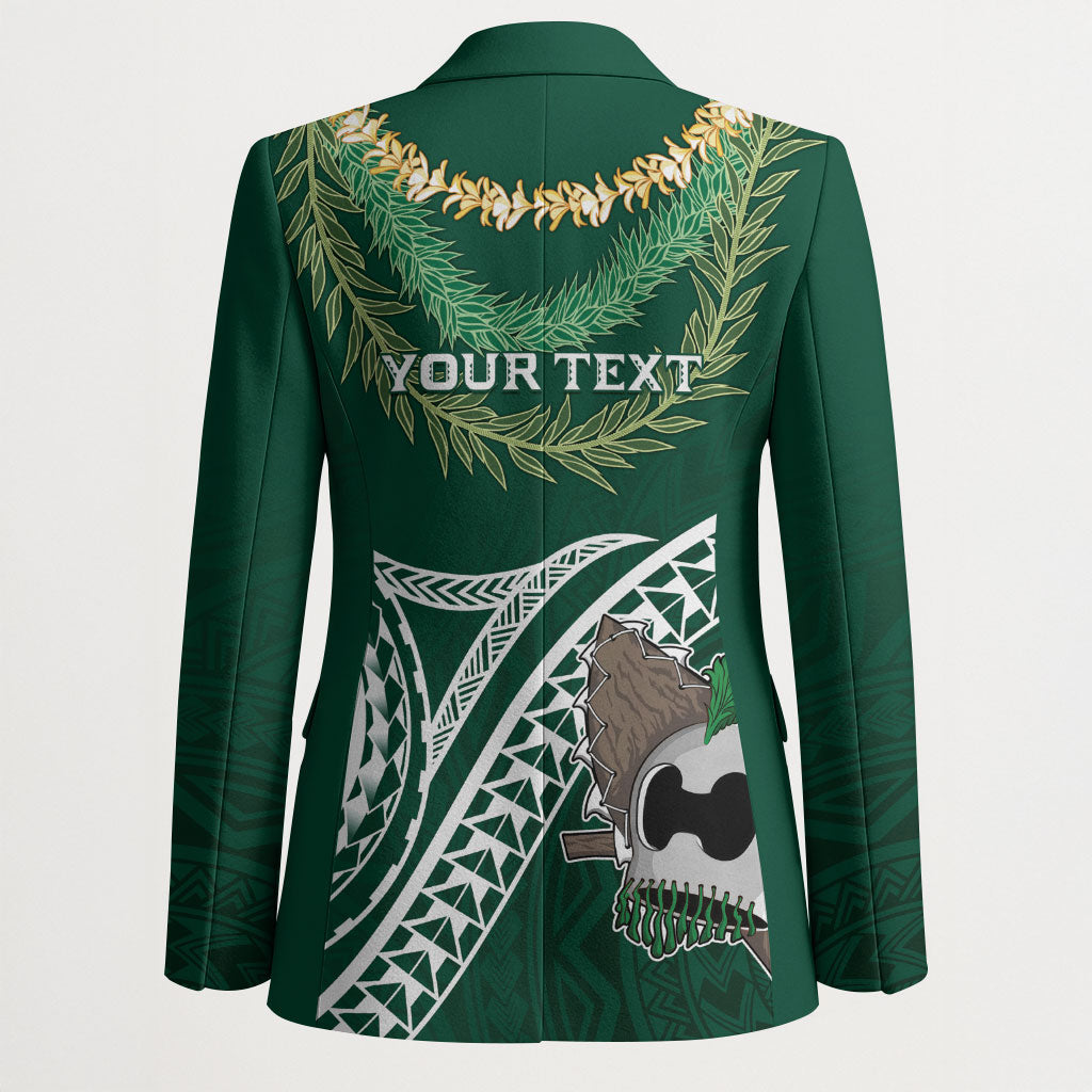 Hawaii Rainbow Warriors Alumni Personalized Blazer Ti Maile Lei - Glory For The Warriors