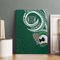 Hawaii Rainbow Warriors Alumni Canvas Wall Art Ti Maile Lei - Glory For The Warriors
