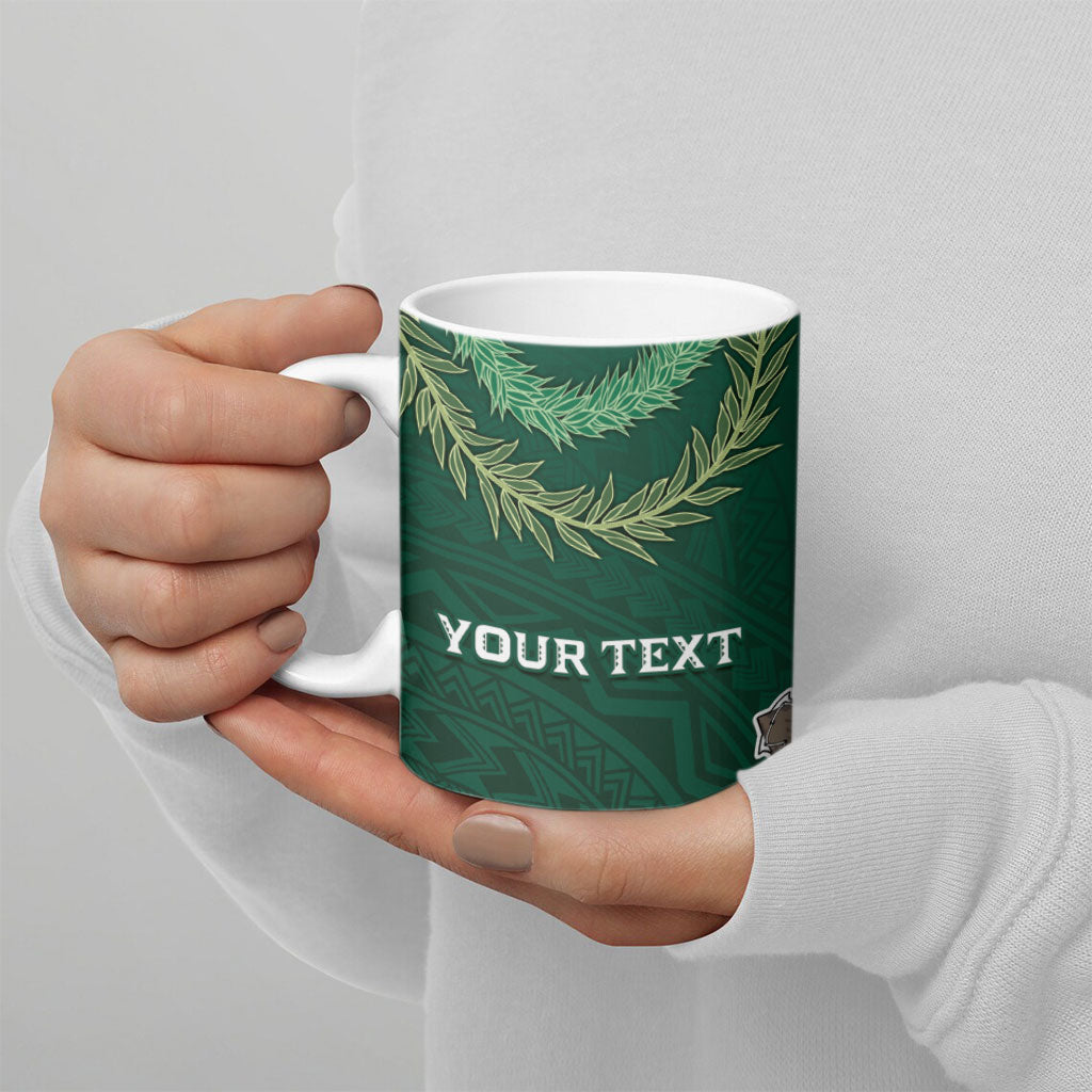 Hawaii Rainbow Warriors Alumni Personalized Ceramic Mug Ti Maile Lei - Glory For The Warriors