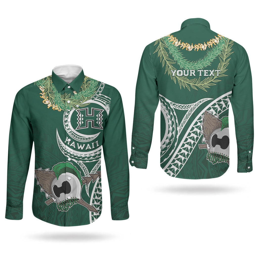Hawaii Rainbow Warriors Alumni Personalized Couples Matching Summer Maxi Dress and Long Sleeve Button Shirt Ti Maile Lei - Glory For The Warriors