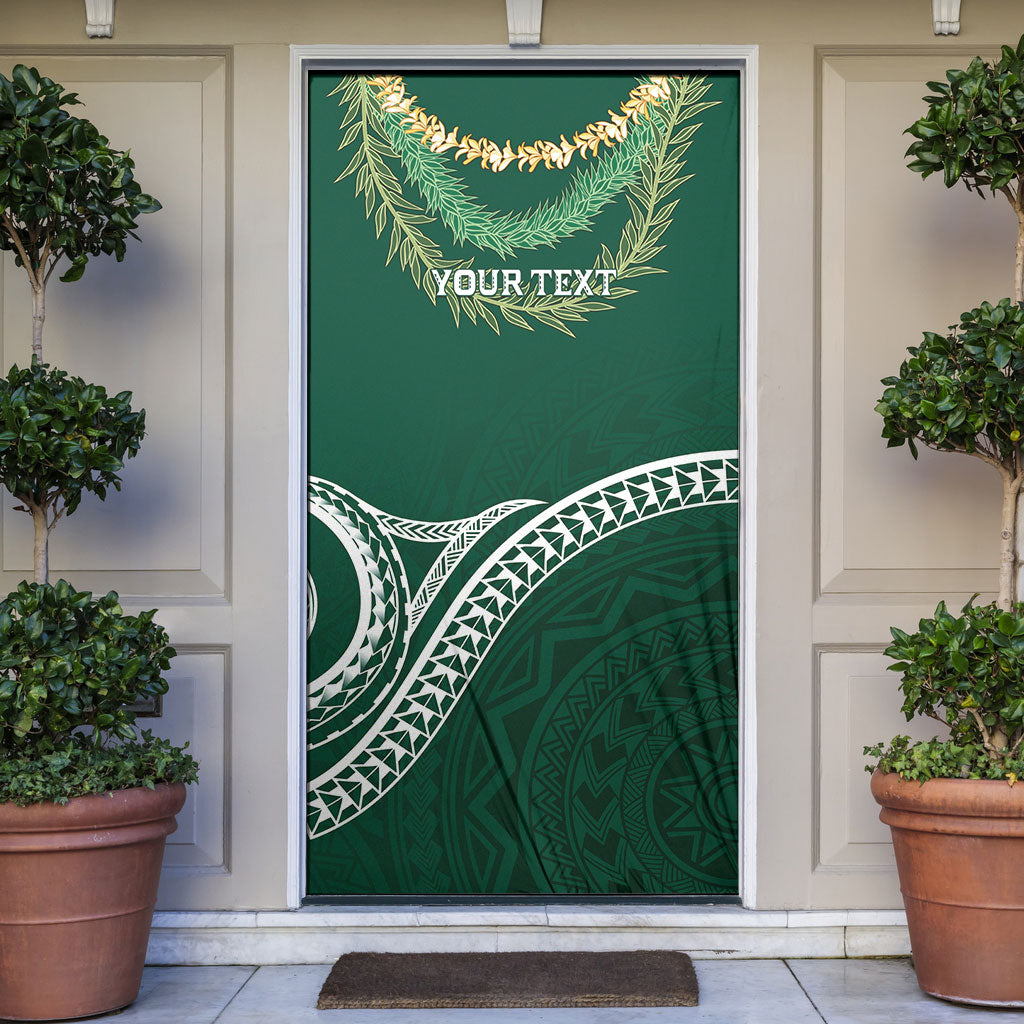 Hawaii Rainbow Warriors Alumni Personalized Door Cover Ti Maile Lei - Glory For The Warriors