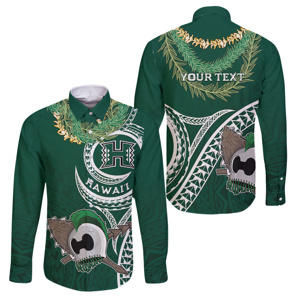 Hawaii Rainbow Warriors Alumni Personalized Family Matching Summer Maxi Dress and Hawaiian Shirt Ti Maile Lei - Glory For The Warriors