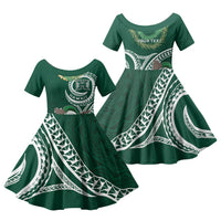 Hawaii Rainbow Warriors Alumni Personalized Family Matching Summer Maxi Dress and Hawaiian Shirt Ti Maile Lei - Glory For The Warriors