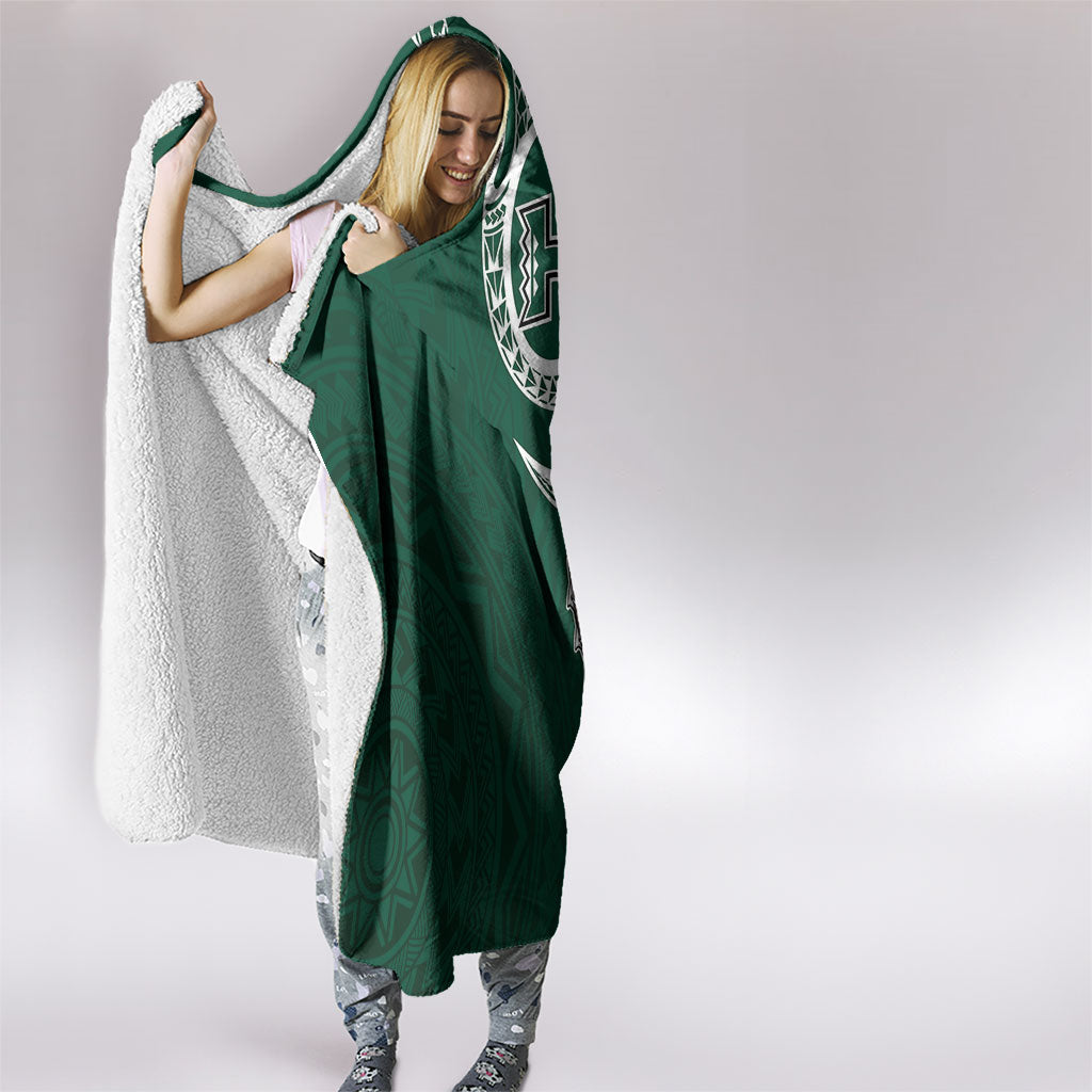 Hawaii Rainbow Warriors Alumni Hooded Blanket Ti Maile Lei - Glory For The Warriors