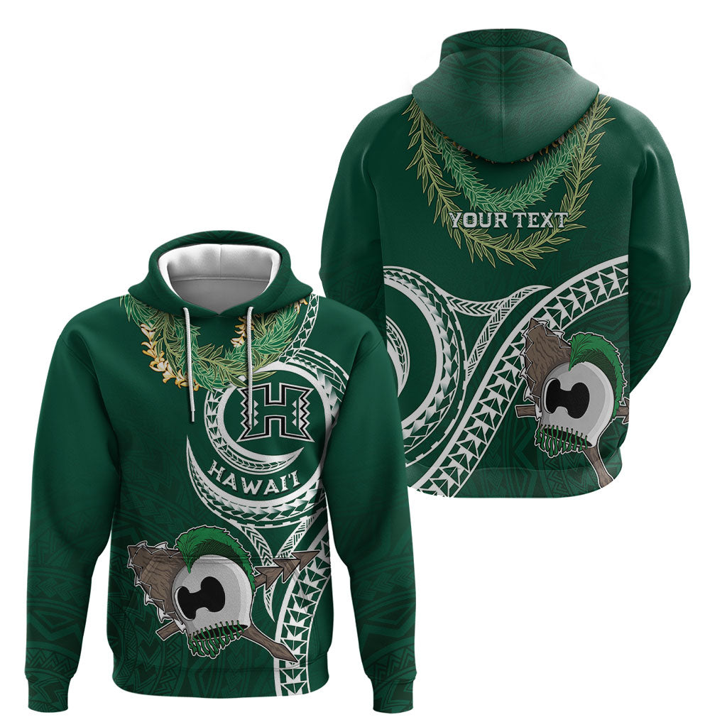 Hawaii Rainbow Warriors Alumni Personalized Hoodie Ti Maile Lei - Glory For The Warriors